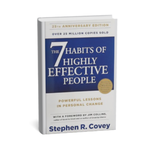 The 7 Habits of Highly Effective People by Stephen R. Covey is a timeless self-improvement classic that teaches powerful habits for personal and professional success.